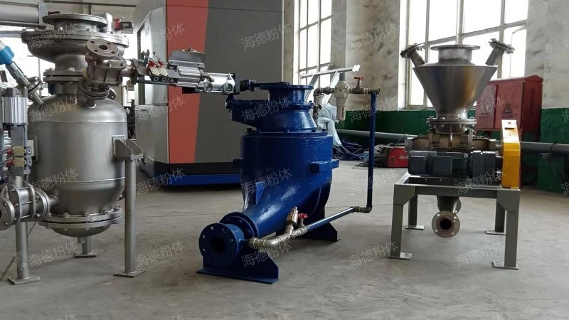 AV pump material conveying