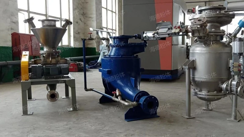 AV pump material conveying