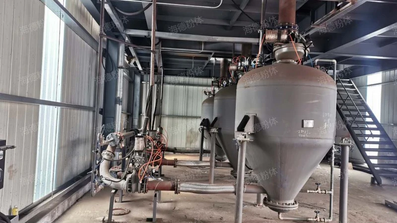 Ash calcium powder conveying system