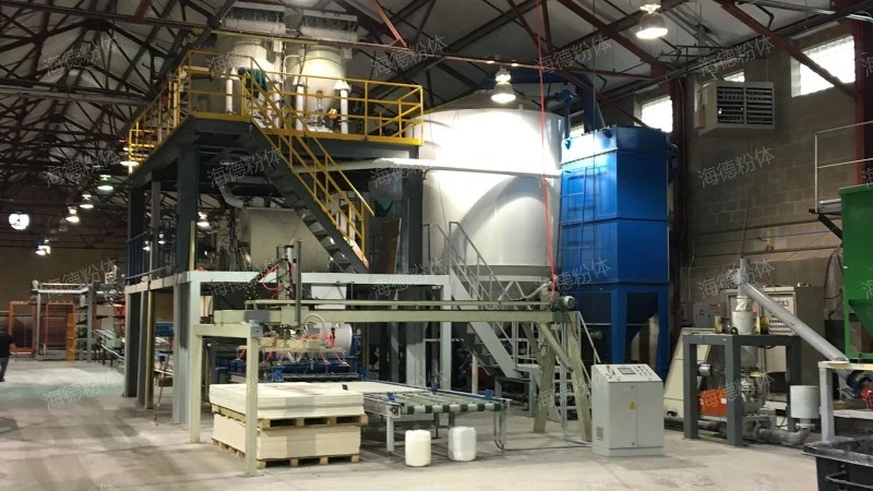 Pneumatic conveying of insurance powder