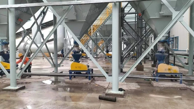 Blue charcoal pneumatic conveying