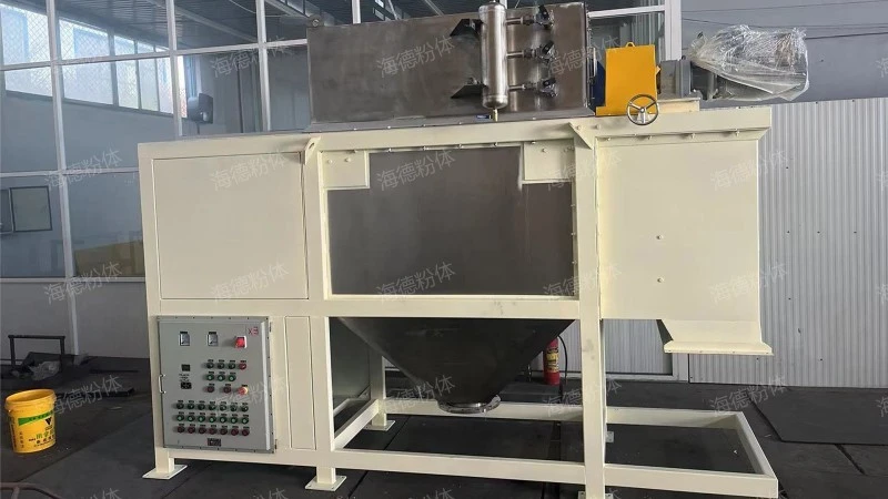 Ash calcium powder conveying system